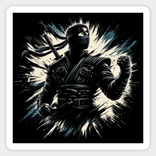 Black Ninja Sticker